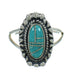 Southwestern Sterling Silver And Turquoise Ring Size 6-1/4 WX79819